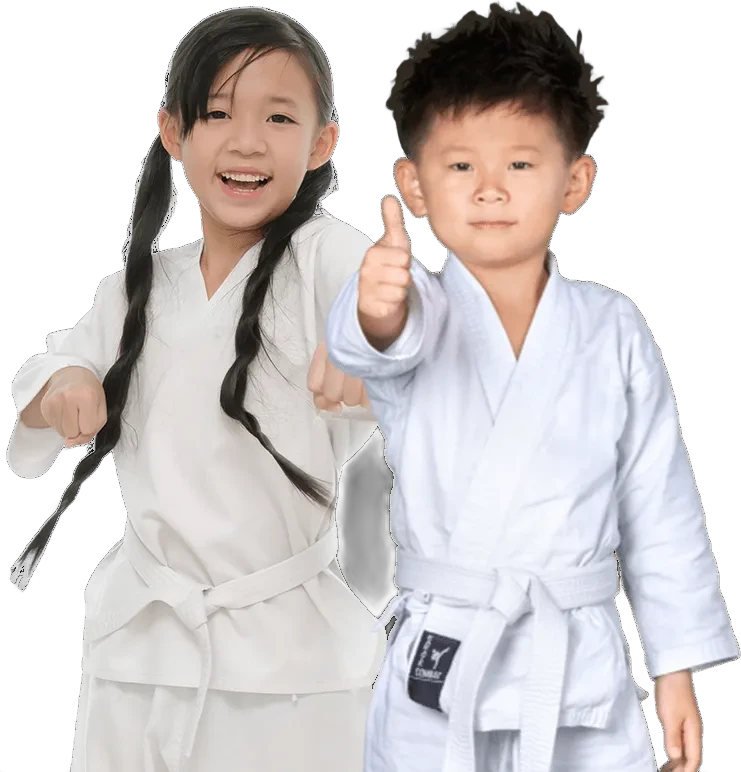Junior martial arts student