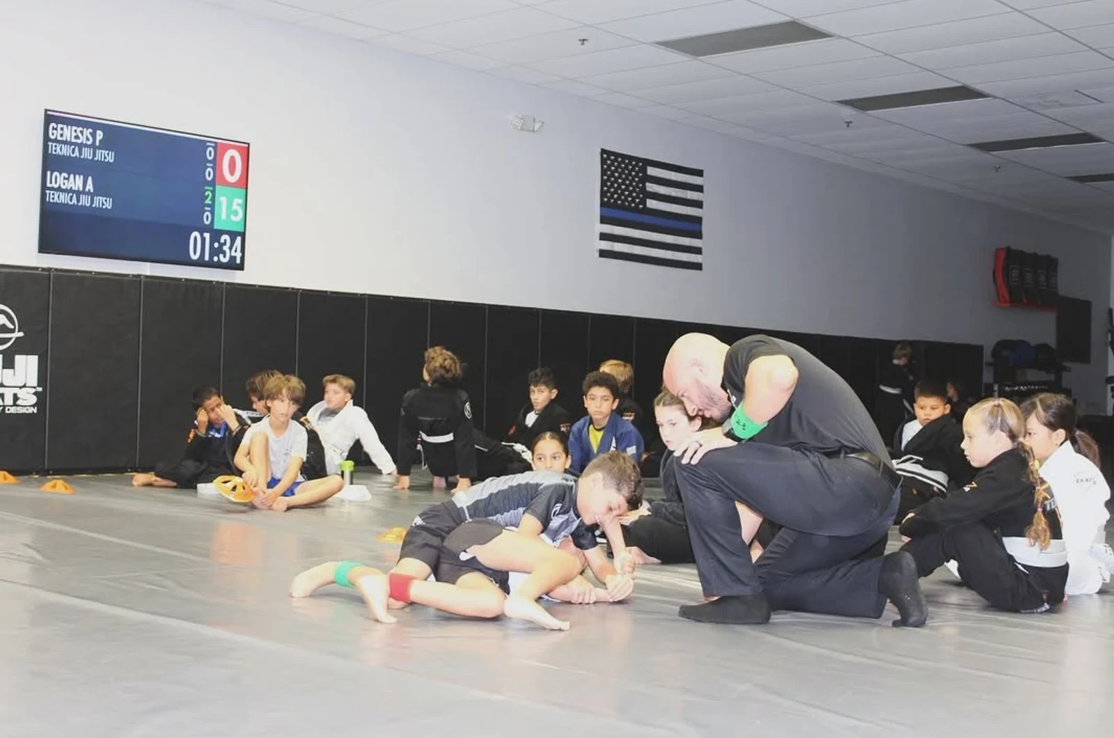 Kids martial arts discipline and focus